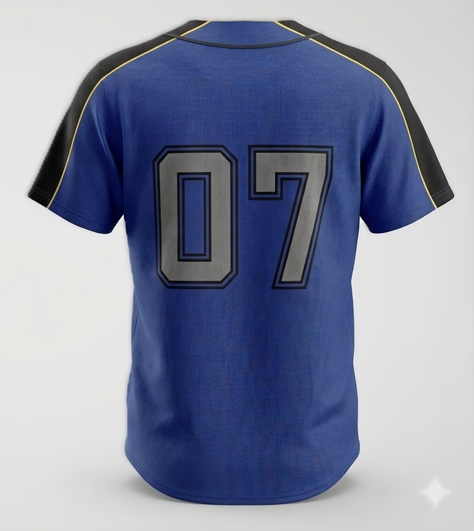 Baseball Uniform Pro Jersey - Back View