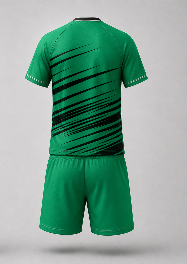 Soccer Performance Uniform V-Neck with Tukri - Back View