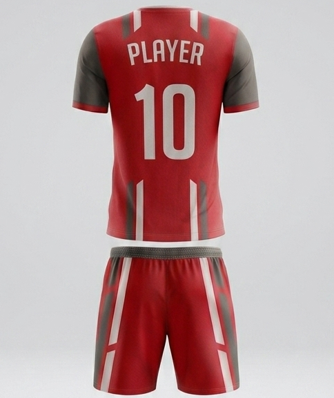 Soccer Pro Uniform V-Neck - Back View