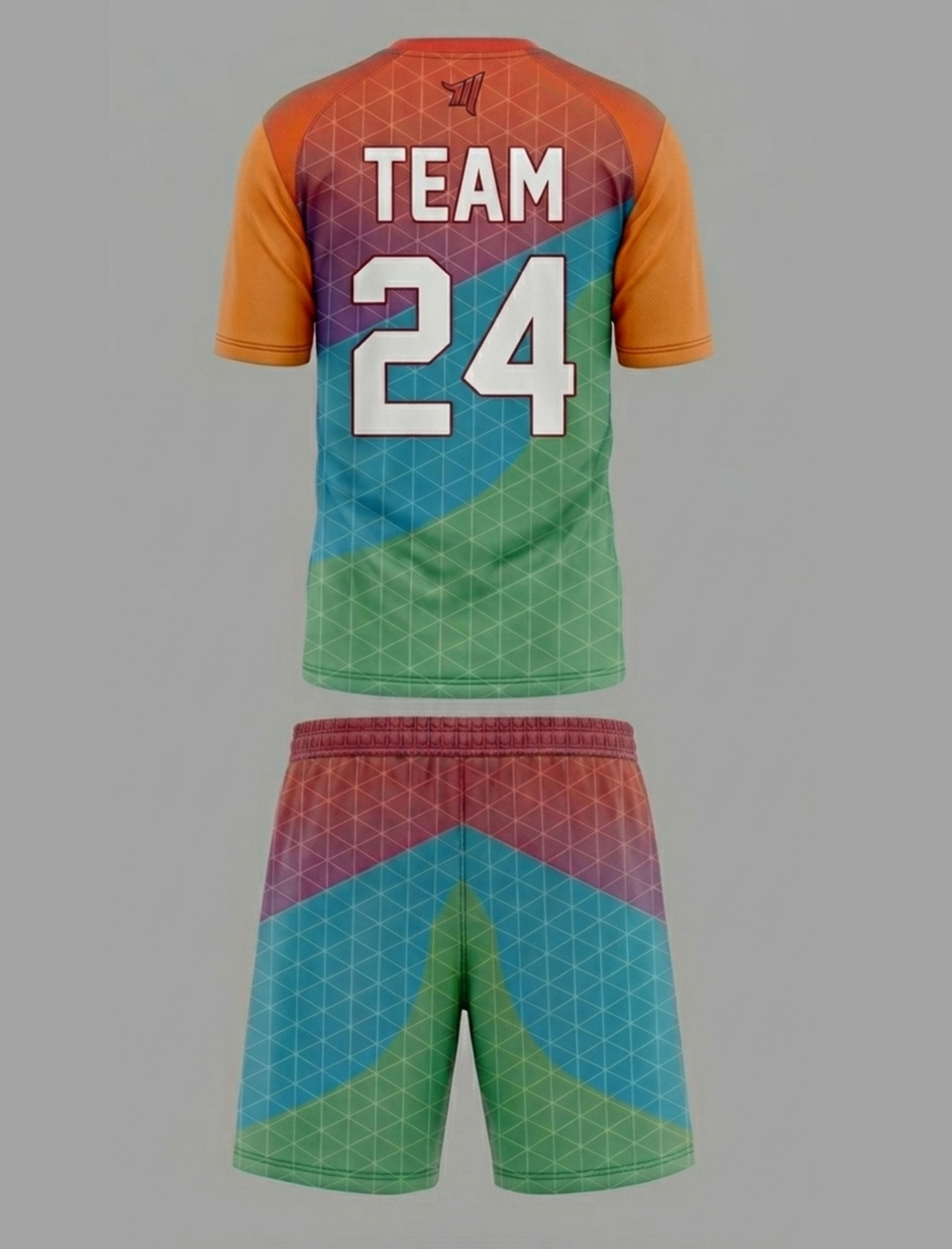 Soccer Game Uniform V-Neck - Back View