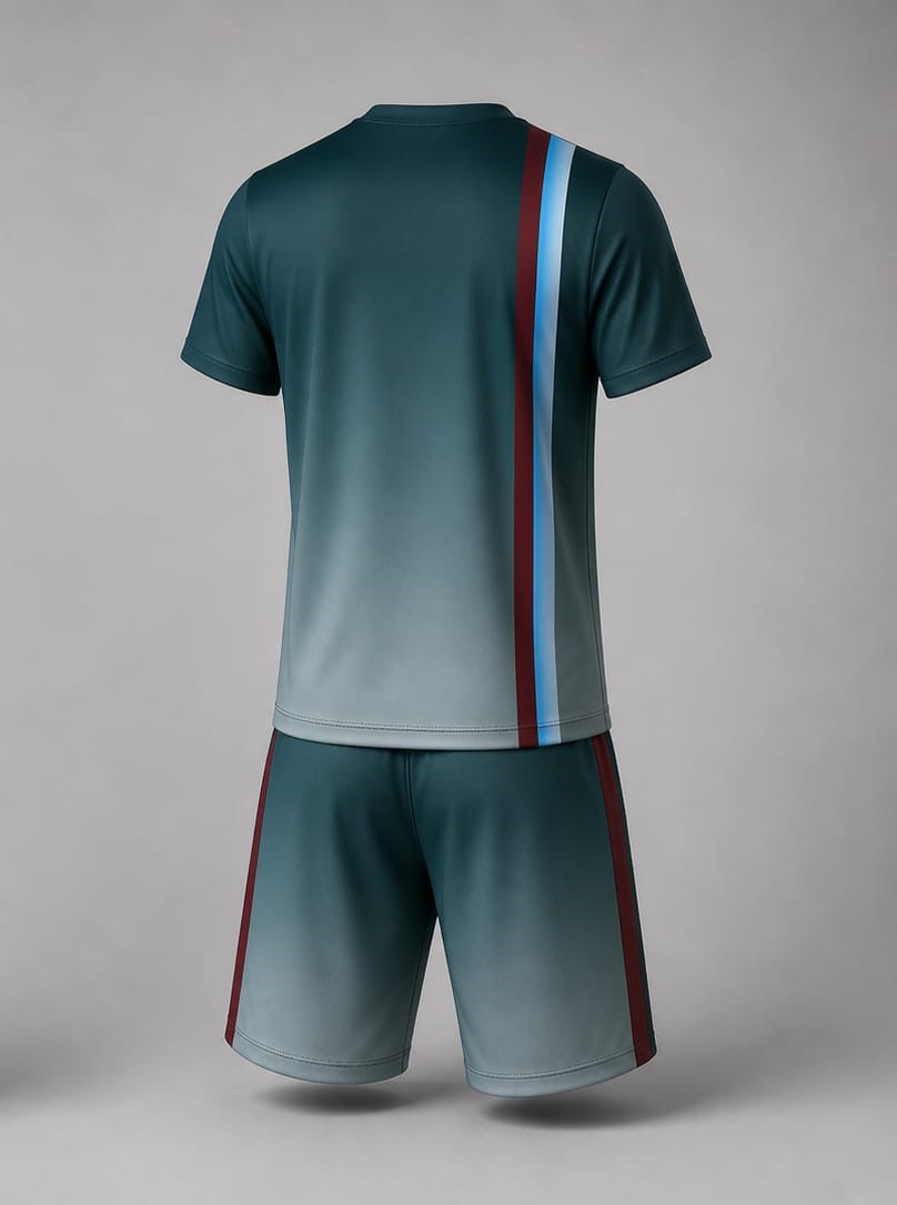 Soccer Performance Uniform Round Neck - Back View