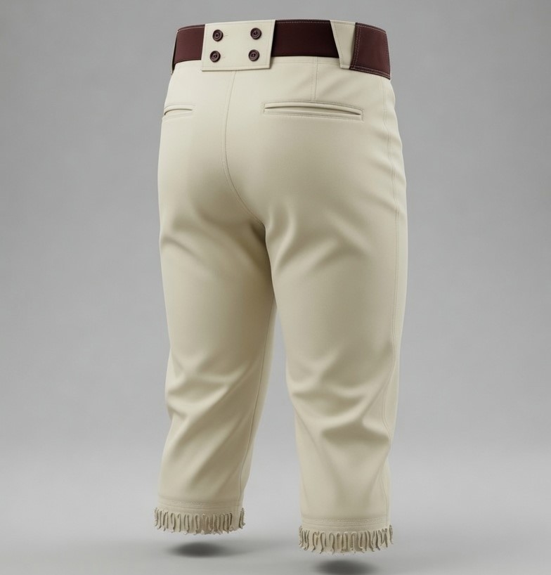 Baseball Uniform Performance Knickers - Back View