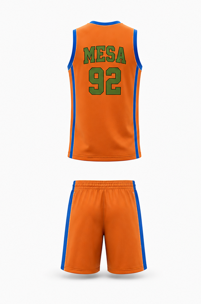 Basketball Pro Uniform - Back View