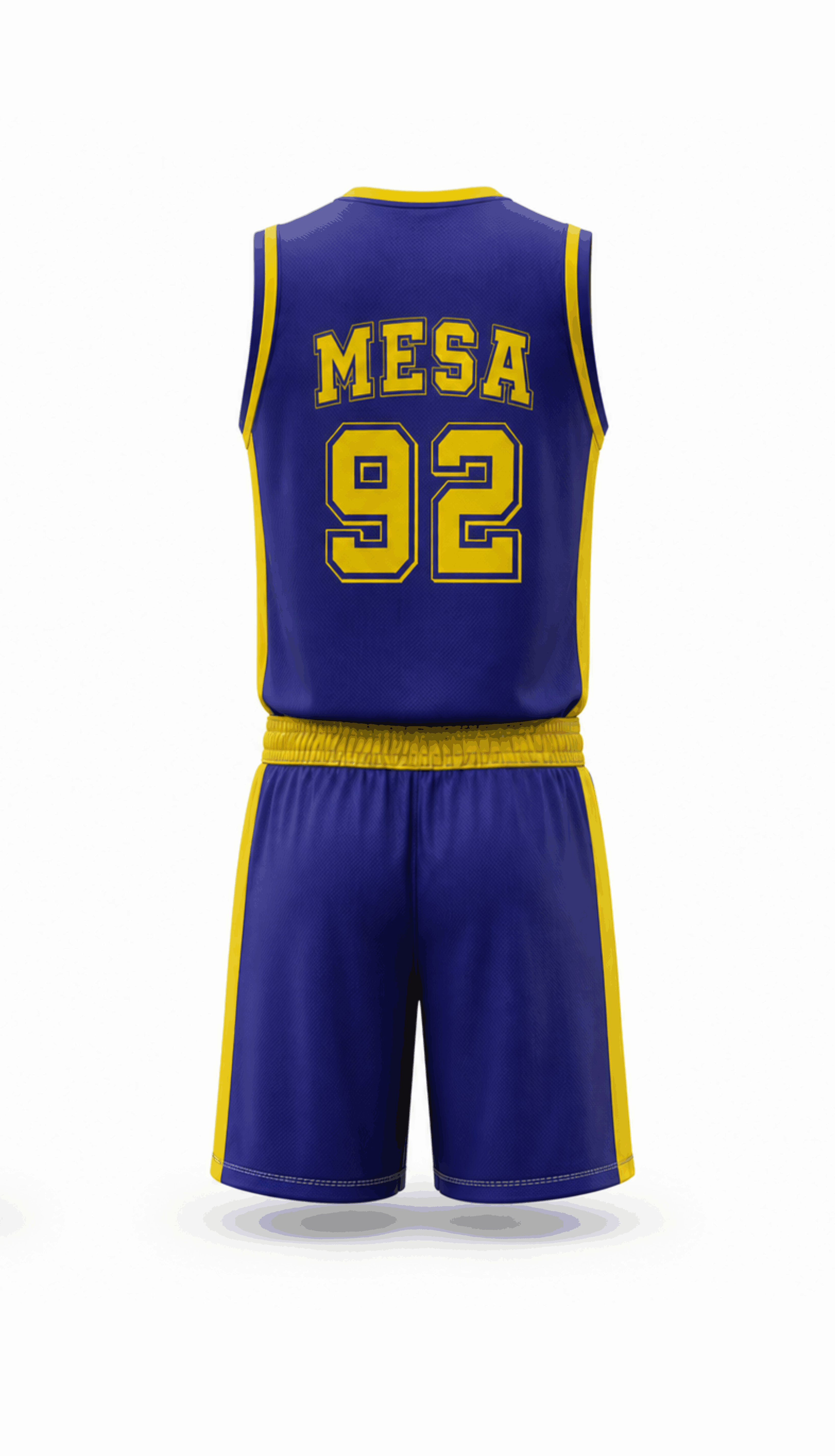 Basketball Classic Uniform V-Neck  - Back View
