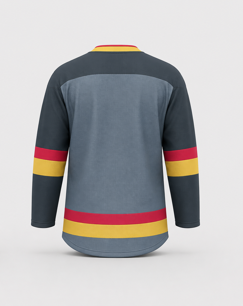 Ice Hockey Player Jersey - Back View