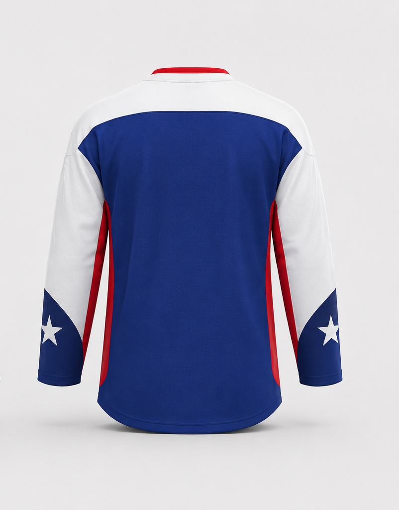 Ice Hockey Team Jersey - Back View