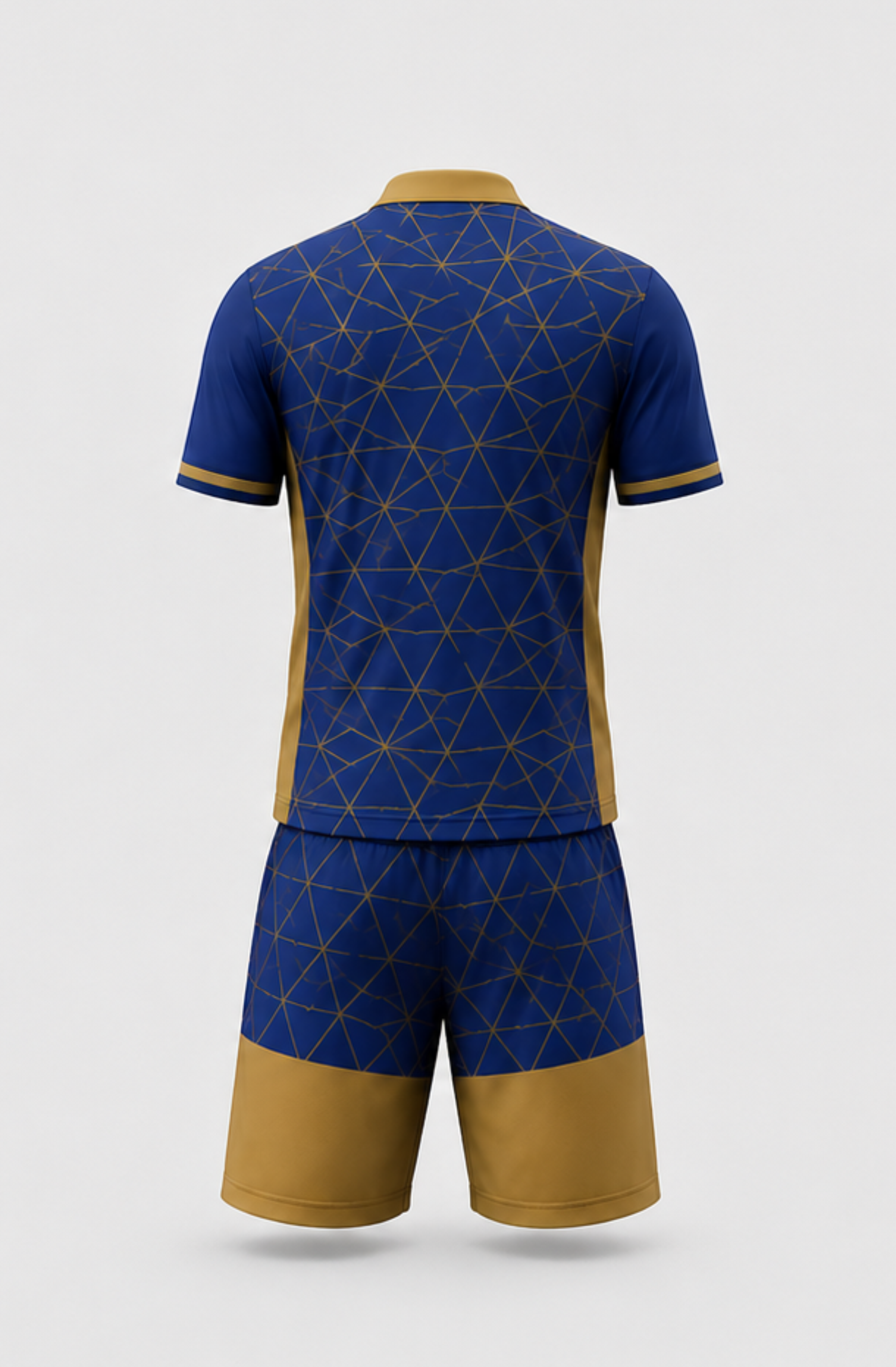 Soccer Training Uniform Collar Neck - Back View