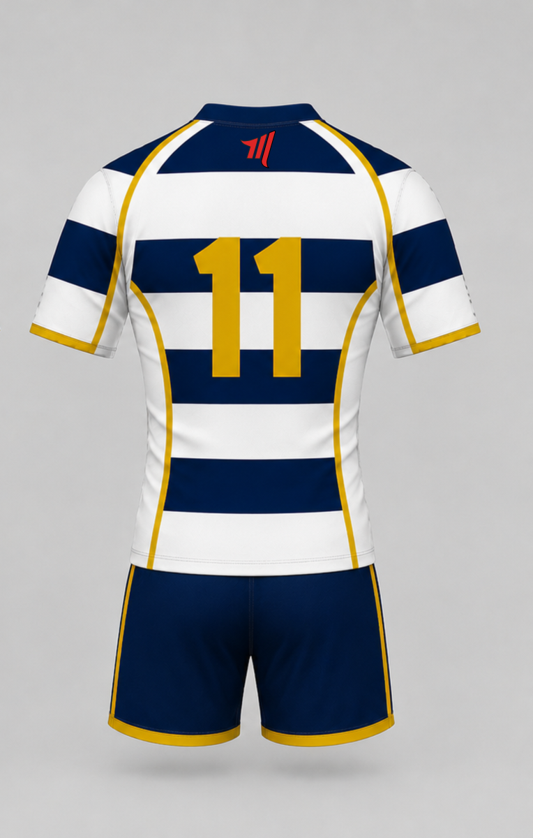 Rugby Game Kit V-Neck - Back View