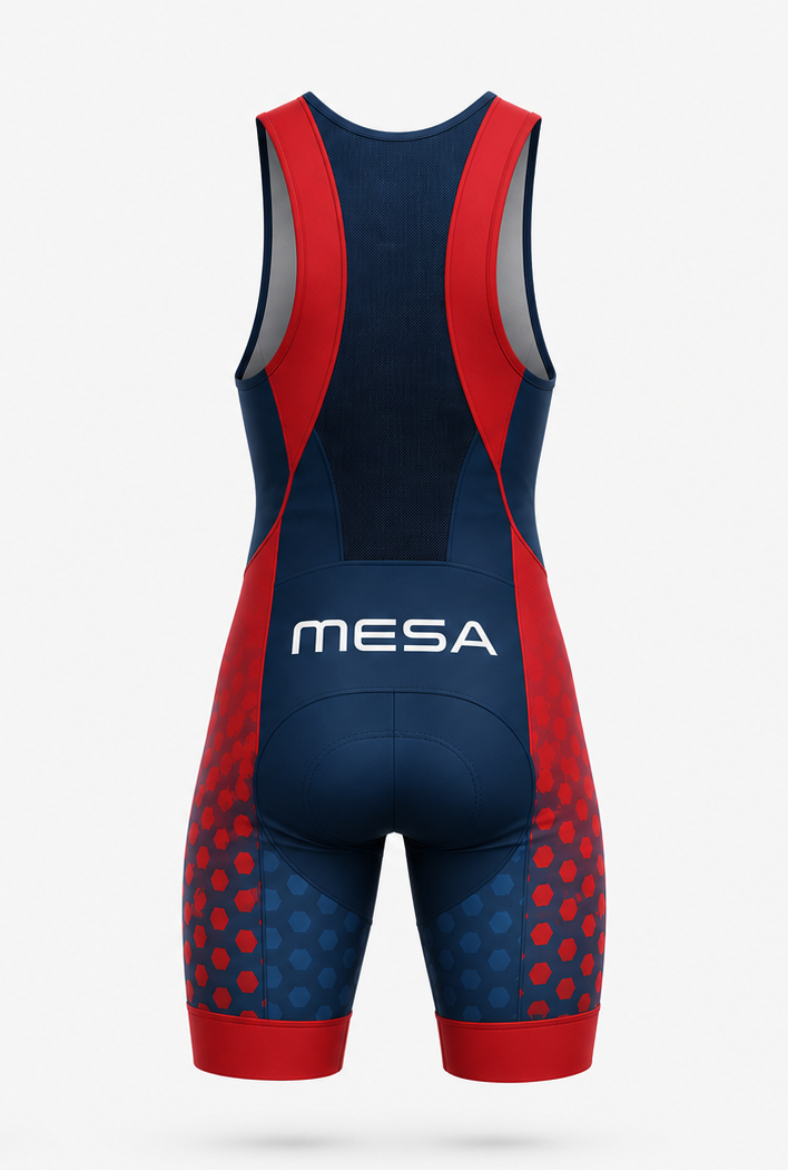 Ladies Cycling Wear Sleeveless Kit - Back View