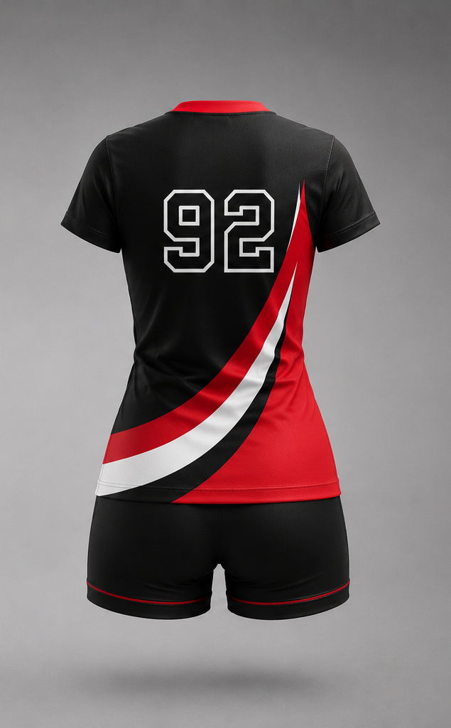 Ladies Volleyball Team Uniform - Back View