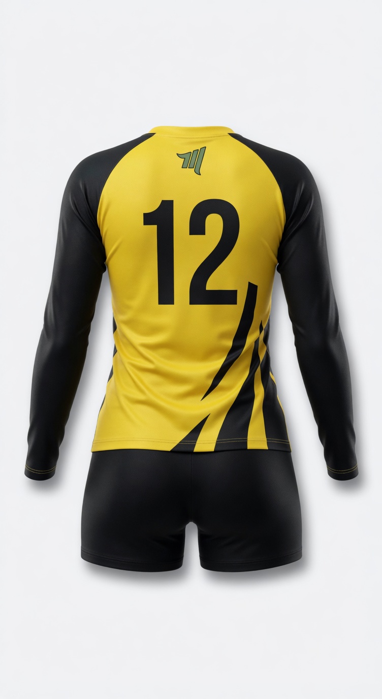 Ladies Volleyball Performance Uniform  - Back View