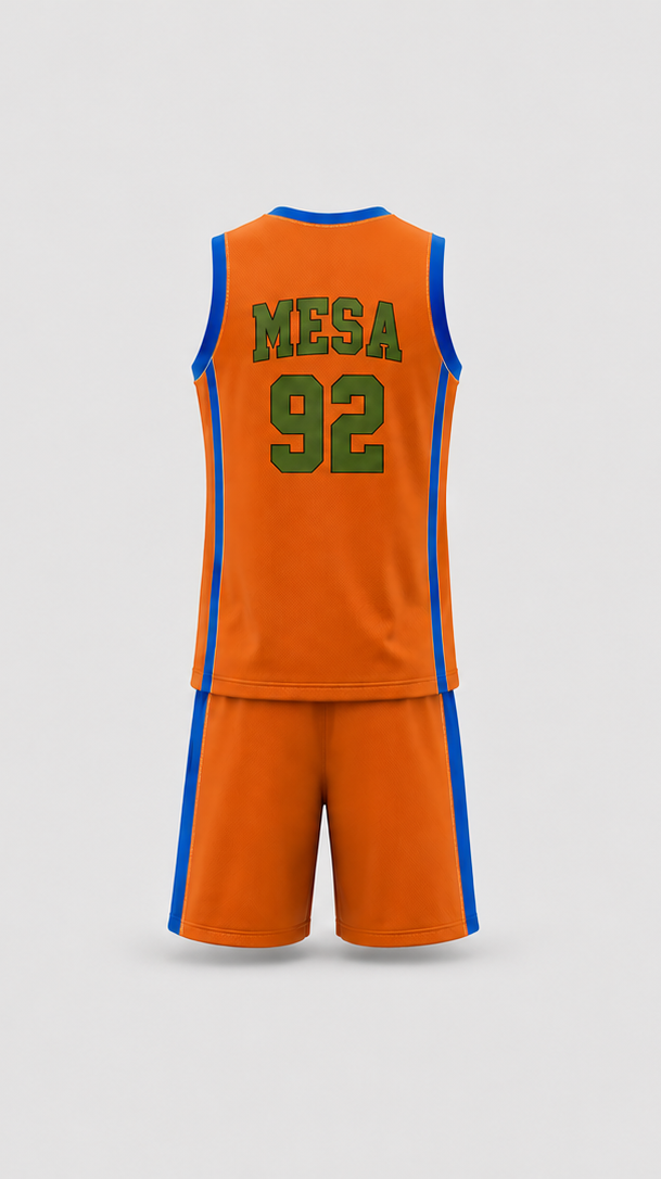 Basketball Pro Uniform - Back View