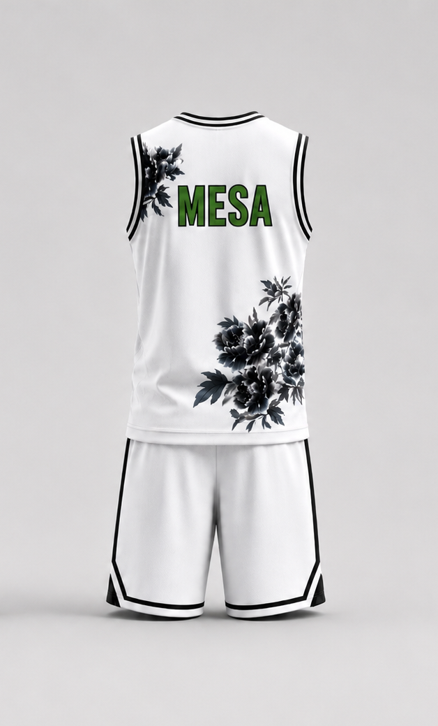 Basketball Uniform - Back View