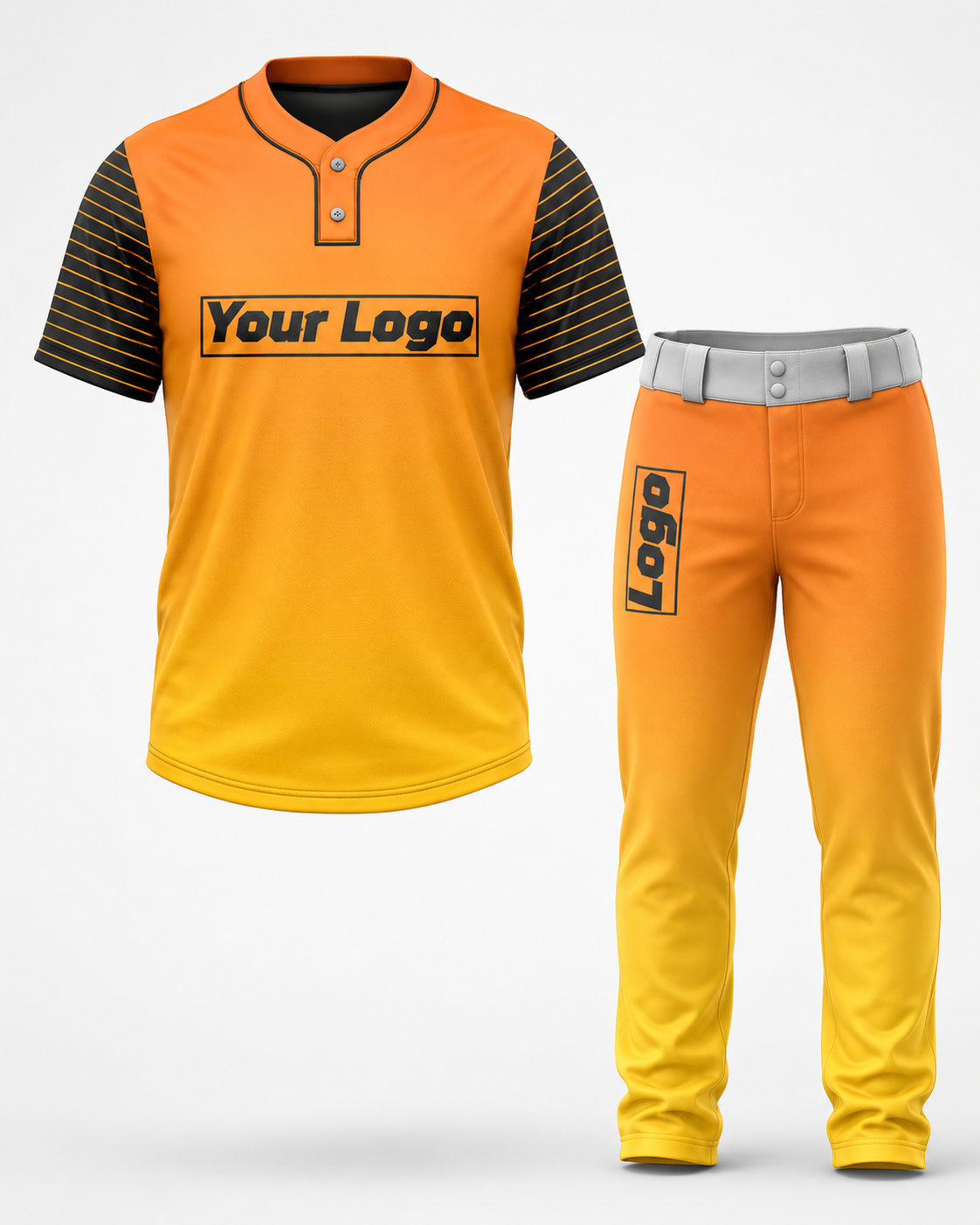 custom baseball uniform - Front View