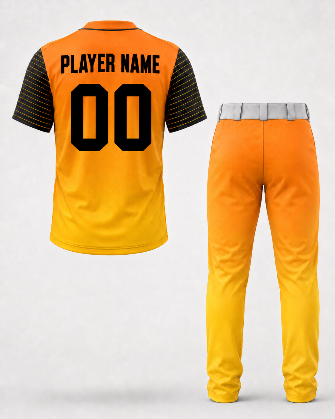 custom baseball uniform - Back View
