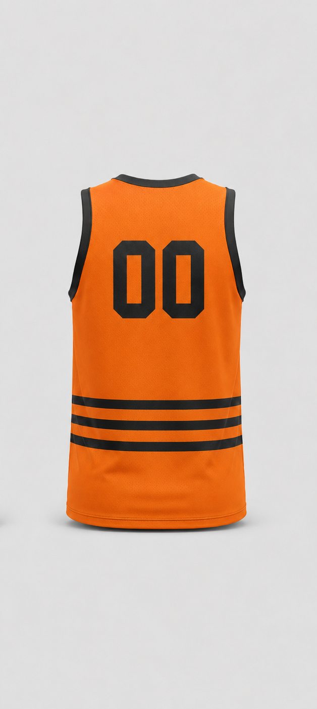 CUSTOM BASKETBALL JERSEY - Back View