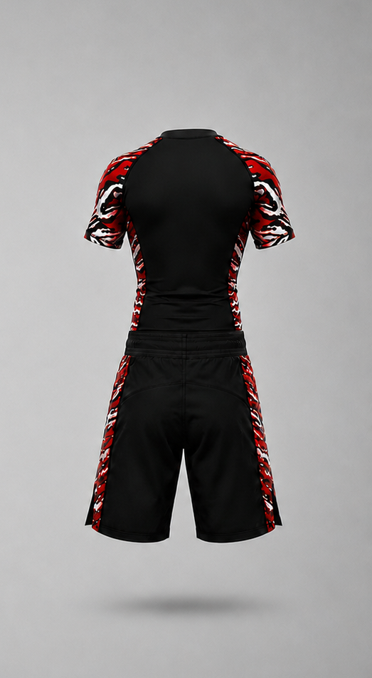 CUSTOM MMA UNIFORM - Back View