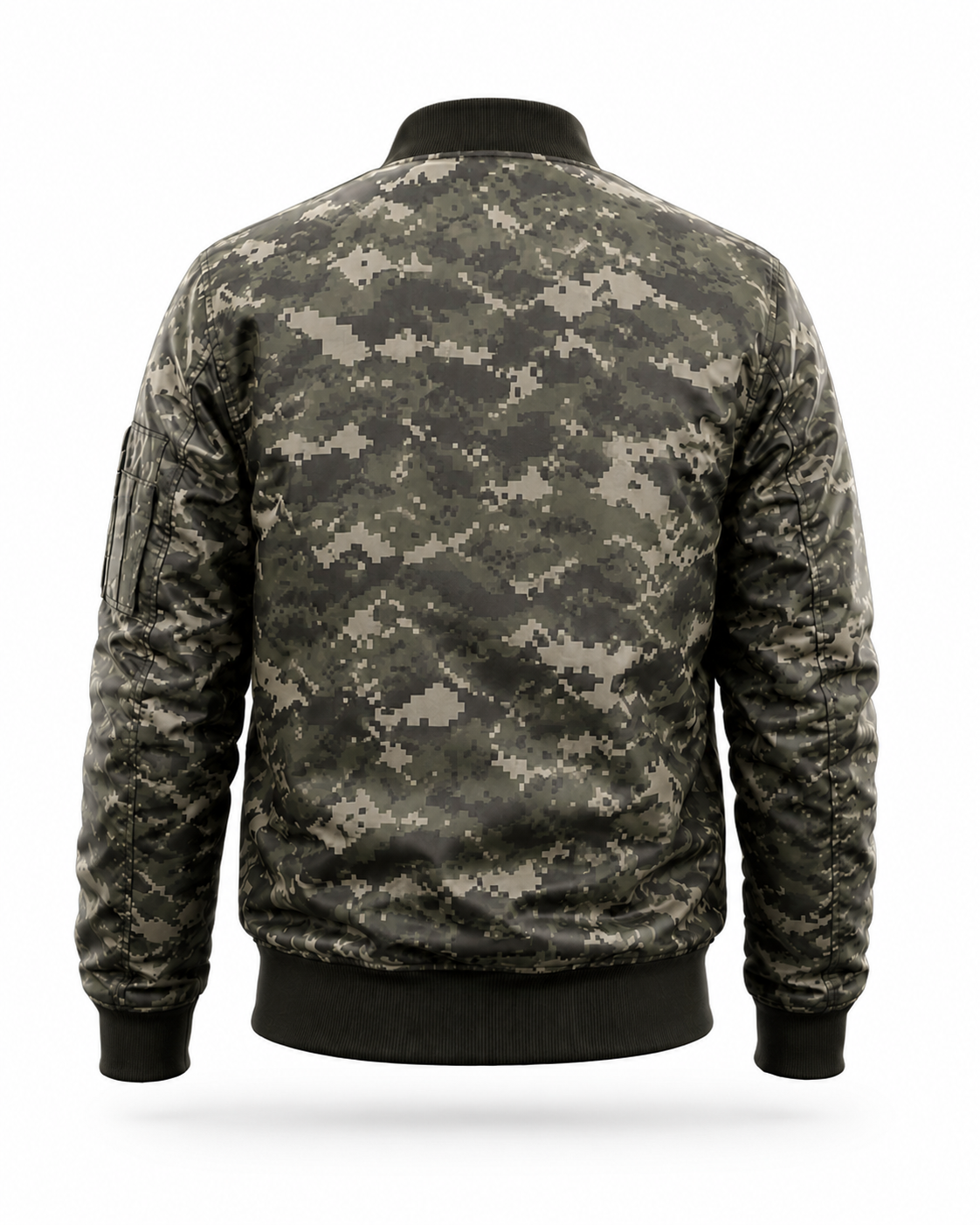 Digital Camo Flight Jacket - Back View