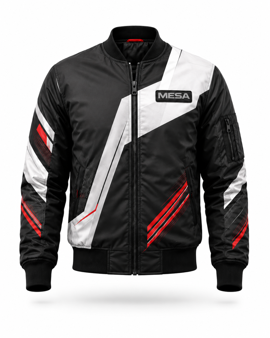 Graphic Sublimated Bomber Jacket - Front View