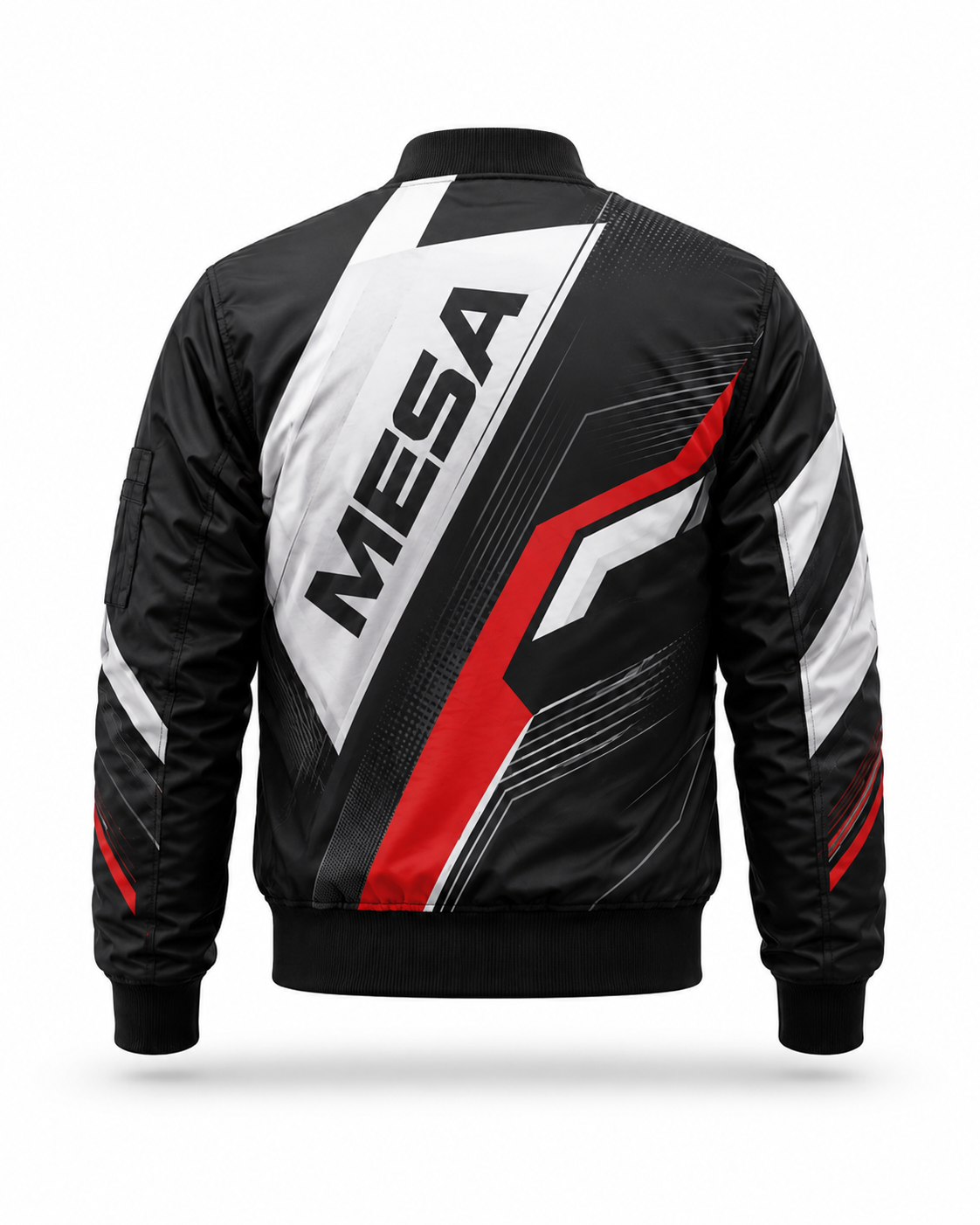 Graphic Sublimated Bomber Jacket - Back View