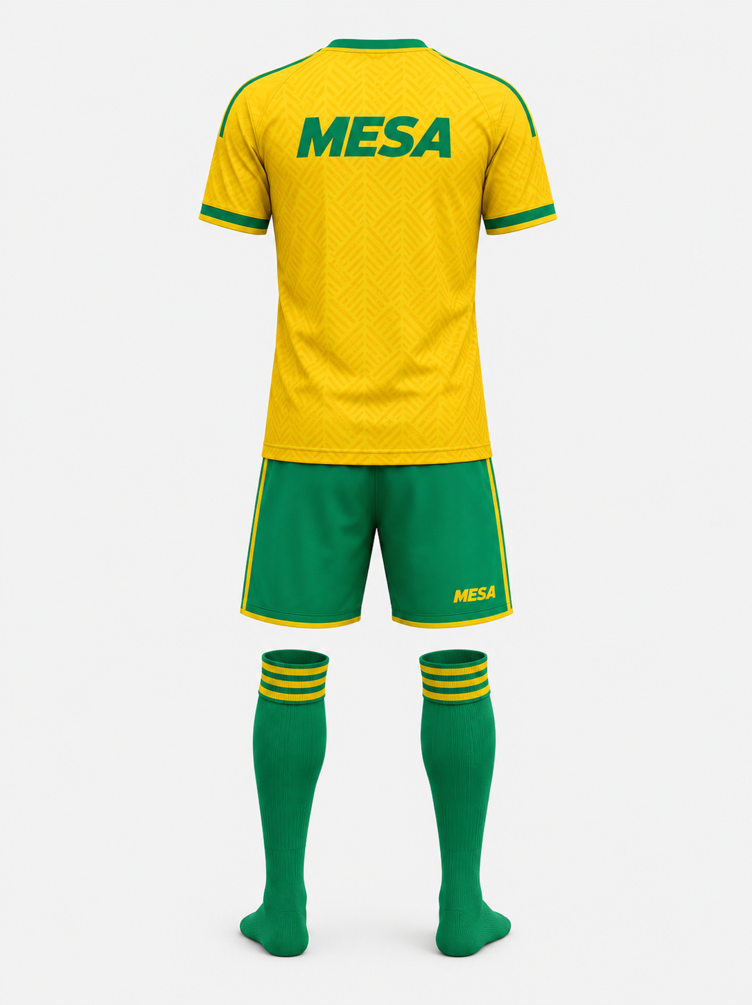 MESA Golden Striker Soccer Uniform - Back View