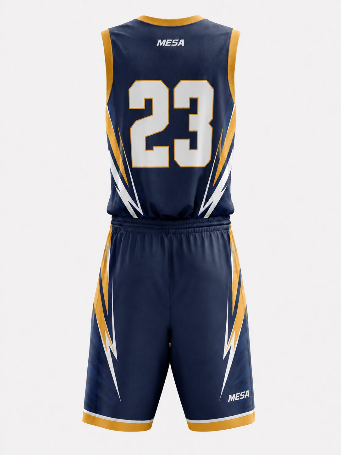 Adult Kit Basketball Uniform  - Back View