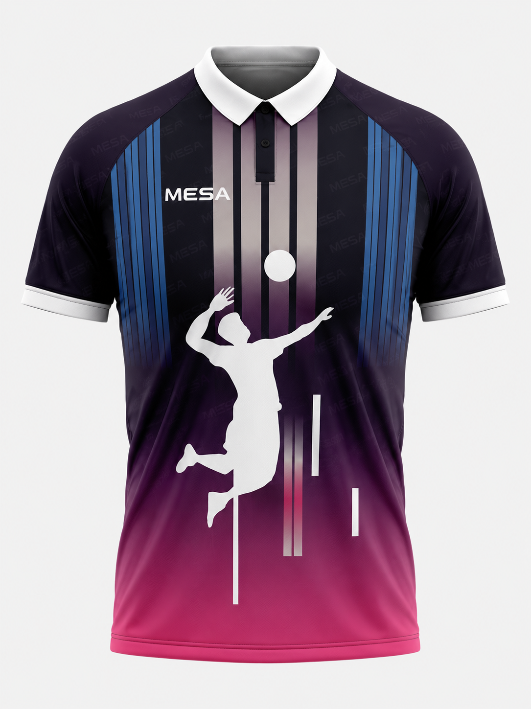 MESA Elite Sublimated Volleyball Polo - Front View