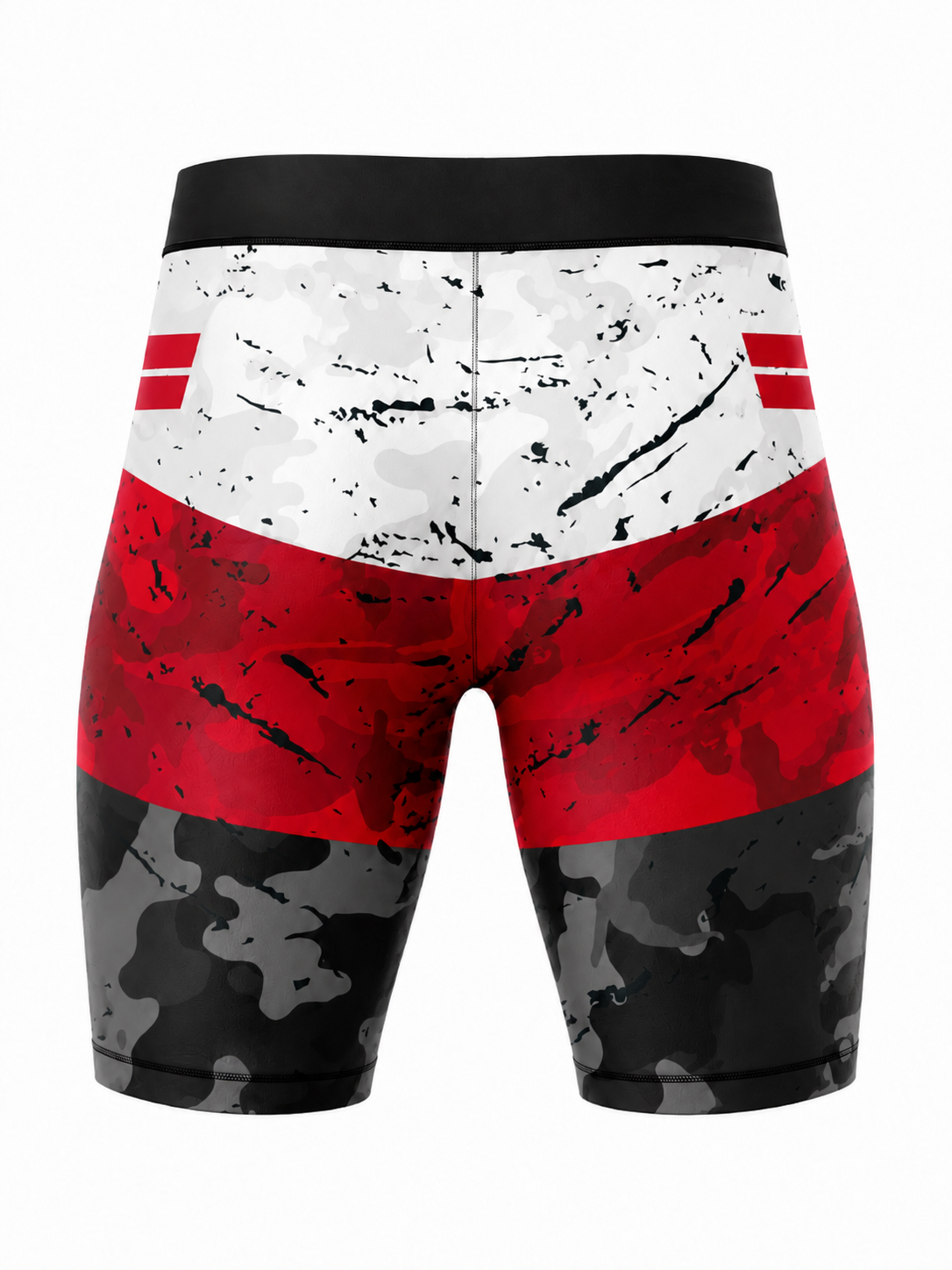 Elite Camo Compression MMA Shorts - Back View
