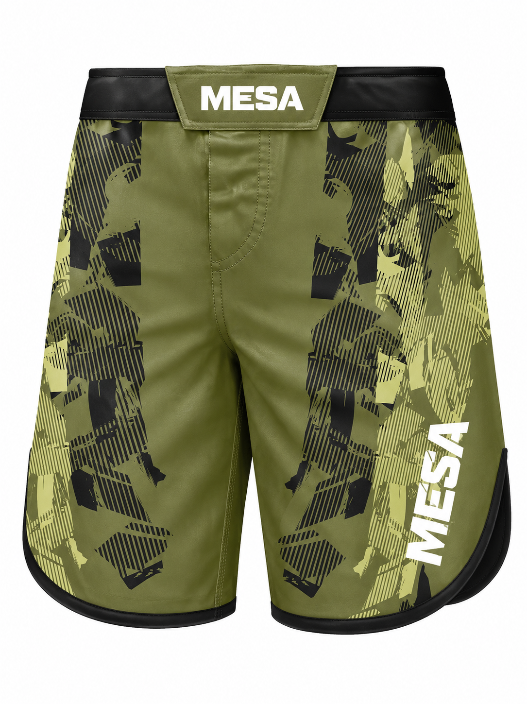 MESA Tactical Camo MMA Fight Shorts - Front View